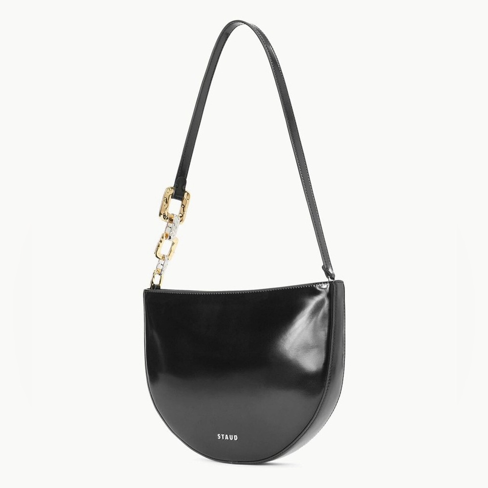 Staud Colt Shoulder Bag Black Polished